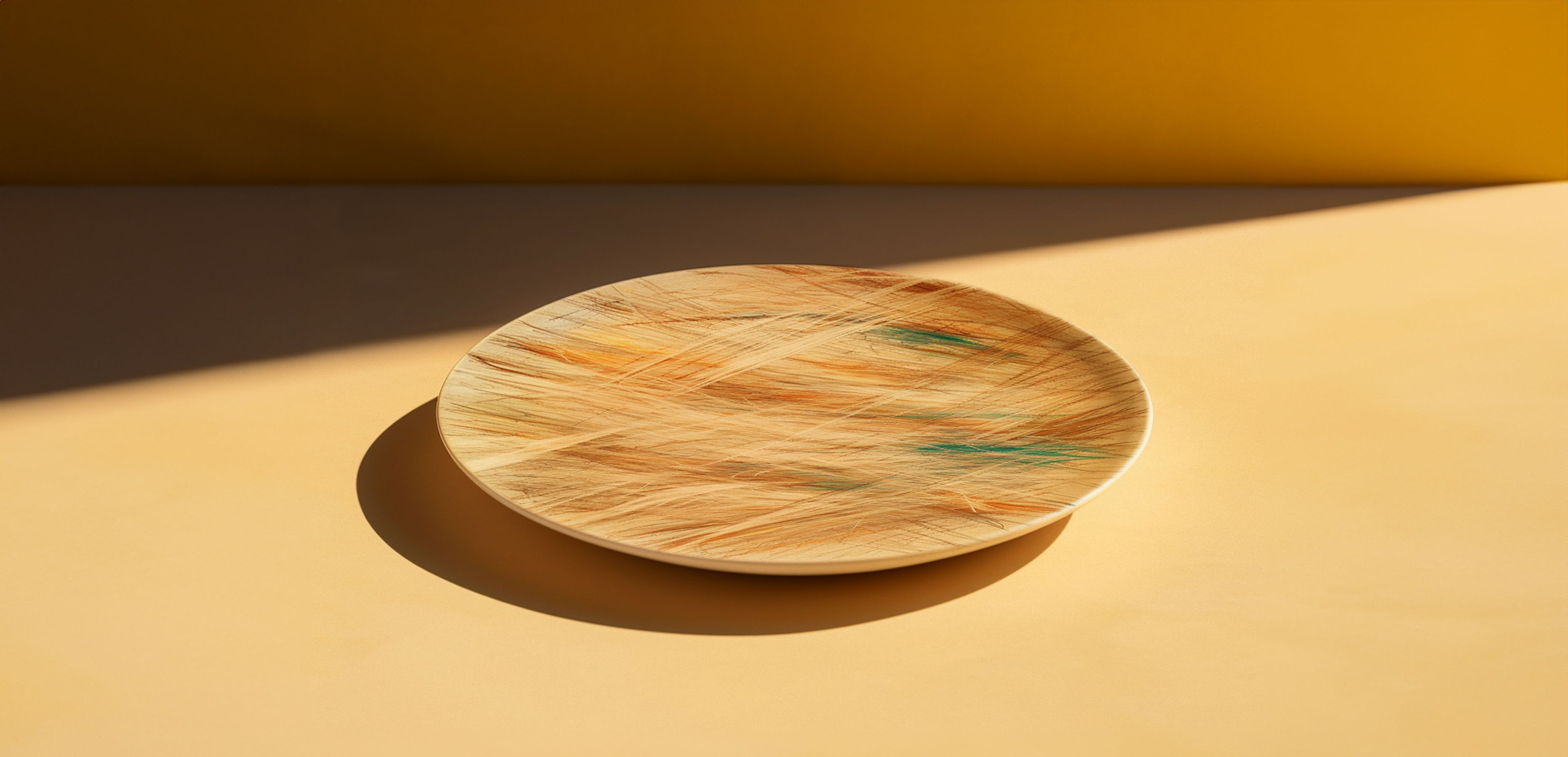 a plate made of FAST FASHION CUTS AND HENEQUIN FIBER, commonly found in OAXACA, MEXICO.